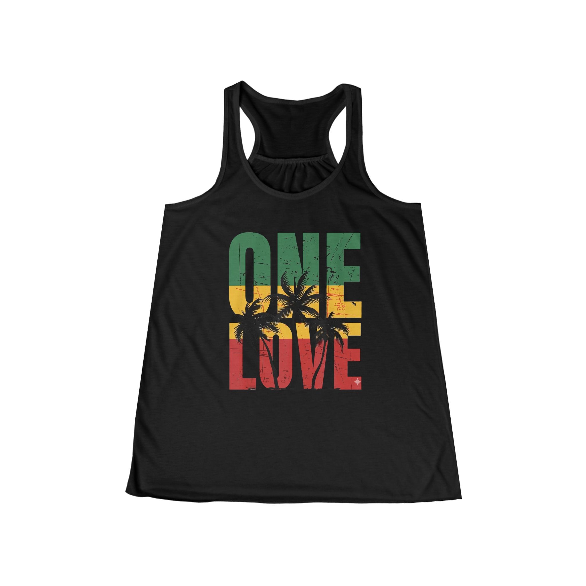 Women's One Love Racerback Tank Top – Tropical Palm Beach Summer Tee